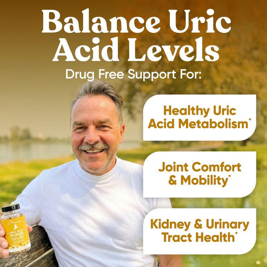 Uric Acid Cleanse –Detox with Celery Seed Extract, Tart Cherry & Chanca Piedra