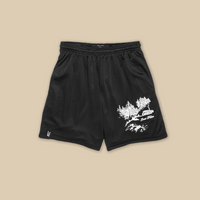 Cabin Scene Basic Shorts - Black