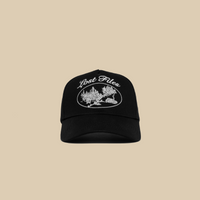Cabin Scene A-Frame Hat