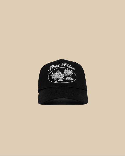 Cabin Scene A-Frame Hat