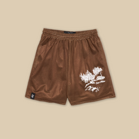 Cabin Scene Basic Shorts - Brown