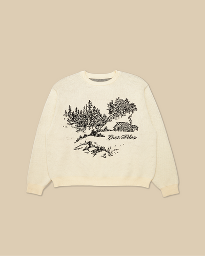 Cabin Scene Knitted Sweater