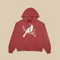 Vintage Washed Cardinal Zip-Up Hoodie
