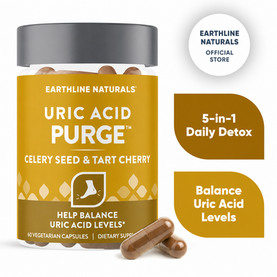 Uric Acid Cleanse –Detox with Celery Seed Extract, Tart Cherry & Chanca Piedra