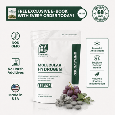Earthline 12PPM Molecular Hydrogen Tablets - Downsell