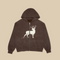 Vintage Washed Deer Zip-Up Hoodie