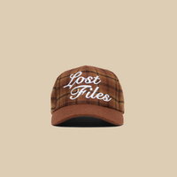 Script Wool Flannel A Frame Hat