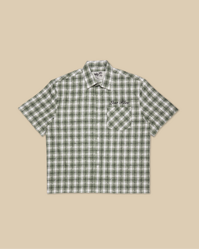 Green Plaid Button Up Shirt