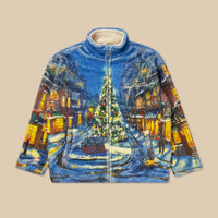 Christmas Scene Sherpa Jacket