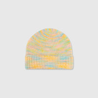 Yellow/Blue/Pink Mohair Beanie