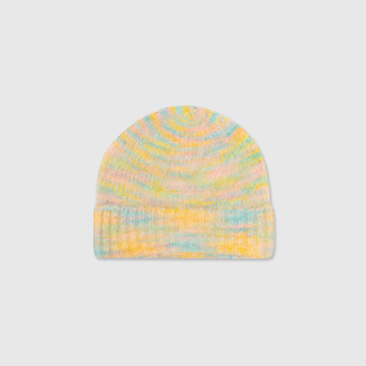 Yellow/Blue/Pink Mohair Beanie