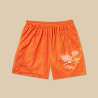 Cabin Scene Basic Shorts - Orange